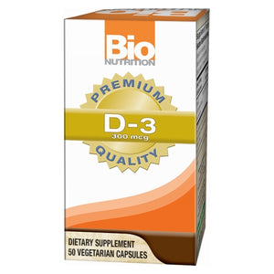 Bio Nutrition Inc, Vitamin D-3, 12000IU 50 VEG CAPS