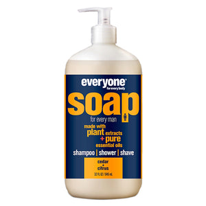 EO Products, Everyone Soap For Men, Cedar and Citrus 32 OZ