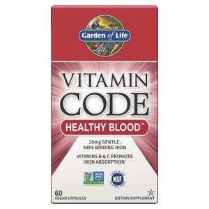 Garden of Life, Vitamin code, Healthy Blood 60 vcaps