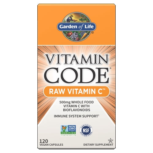 Garden of Life, Vitamin code, Raw Vitamin C 120 vcaps