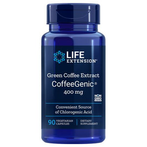 Life Extension, CoffeeGenic, 400 mg, Green Coffee Extract 90 vcaps