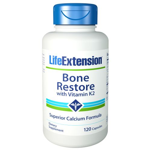 Life Extension, Bone Restore with Vitamin K2, 120 Caps