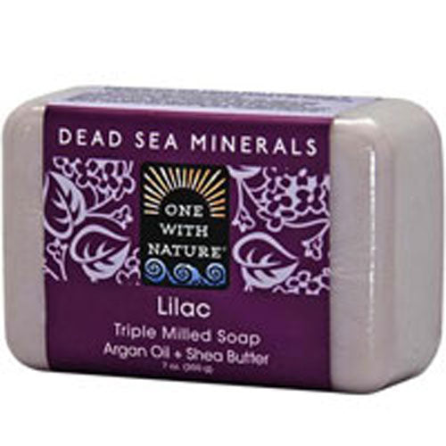 One with Nature, Dead Sea Mineral Bar Soap, Lilac 7 OZ