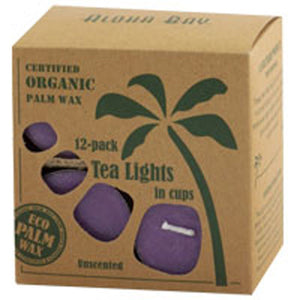 Aloha Bay, Tea Light Candles, Unscented Lavender 12 pack