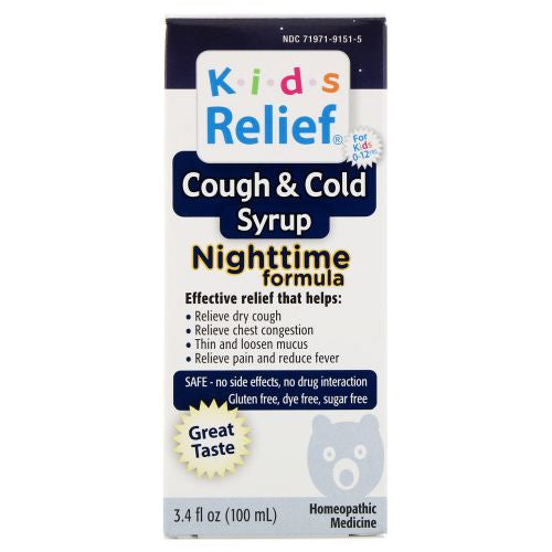 Homeolab, Kids Relief Cough and Cold Nighttime Formula, 100 ml