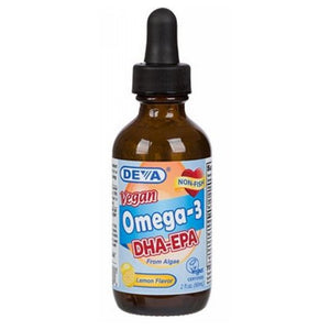 Deva Vegan Vitamins, Omega-3 Vegan Liquid DHA-EPA, Lemon Flavor 2 OZ