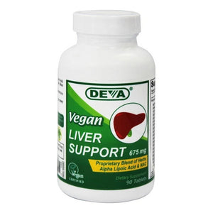 Deva Vegan Vitamins, Vegan Liver Support, 675 MG, 90 TABS