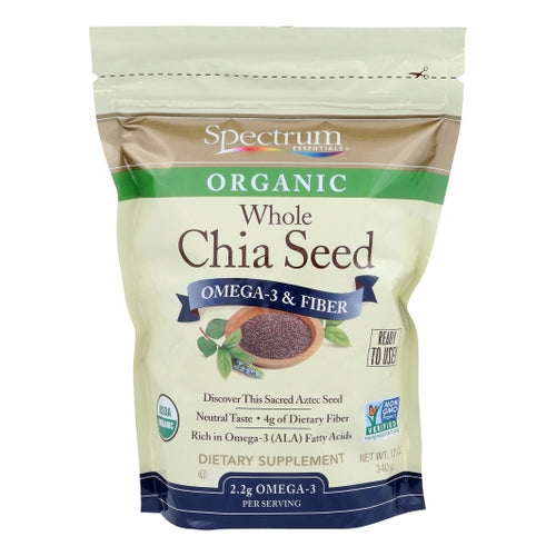 Spectrum Essentials, Chia Seed Omega-3 and Fiber, 12 OZ