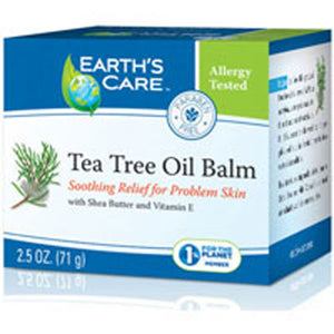Earth's Care, Tea Tree Oil Balm 100% Natural, 2.5 OZ