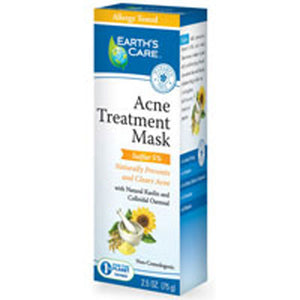 Earth's Care, Acne Treatment Mask-5% Sulfer, 2.5 OZ