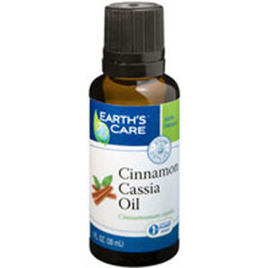 Earth's Care, Cinnamon Cassia Oil 100% Pure and Natural, 1 OZ