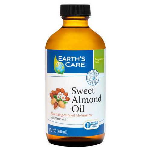 Earth's Care, Sweet Almond Oil 100% Pure and Natural, 8 OZ