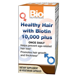 Bio Nutrition Inc, Healthy Hair with Biotin, 60 vcaps