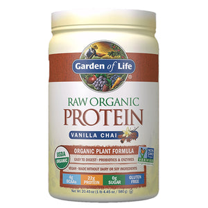 Garden of Life, Garden Of Life Raw Protein - Real Raw Vanilla Spiced Chai, 630 Grams