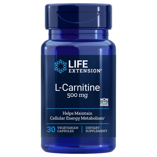 Life Extension, L-Carnitine, 500 mg, 30 Vcaps