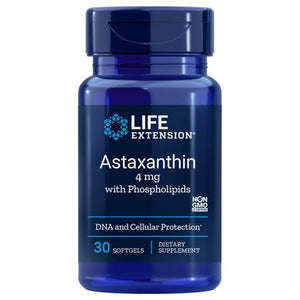 Life Extension, Bio-Enhanced Astaxanthin With Phospholipids, 4 mg, 30 Soft gels