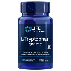 Life Extension, L Tryptohan, 500 mg, 90 Vcaps
