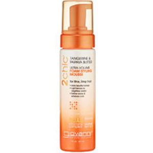 Giovanni Cosmetics, 2chic Ultra Volume Tangerine and Papaya Butter Foam Styling Mousse, 7 oz