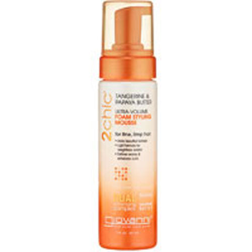 Giovanni Cosmetics, 2chic Ultra Volume Tangerine and Papaya Butter Foam Styling Mousse, 7 oz