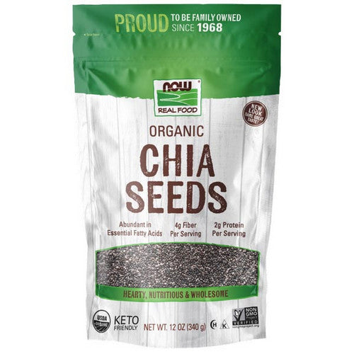 Now Foods, Organic Black Chia Seed, 12 oz