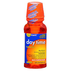 Sunmark, Sunmark Day Time Cold Flu Liquid Multi-Symptom Relief, 8 oz