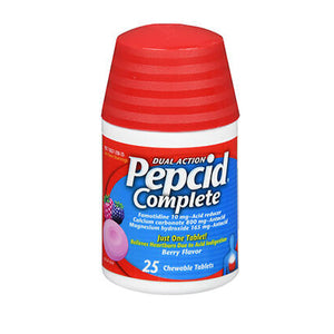 Pepcid, Pepcid Complete Chewable, Berry Flavor 25 Tabs