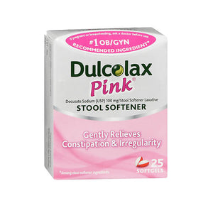 DulcoEase Pink Stool Softener Softgels 25 Caps by DulcoEase