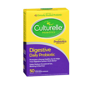 Culturelle, Culturelle Digestive Health Probiotic Capsules, 50 Caps