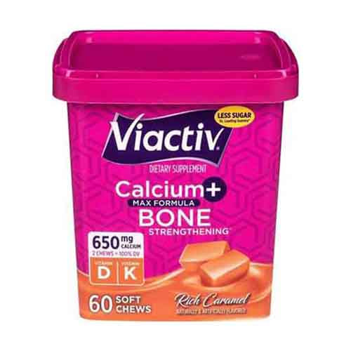 Viactiv, Viactiv Calcium Plus Vitamin D Soft Chews, Caramel 60 Each