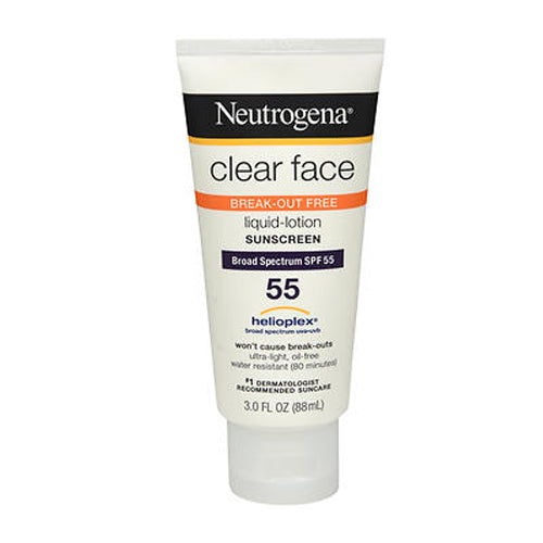 Neutrogena, Neutrogena Clear Face Liquid-Lotion SPF 55, 3 oz