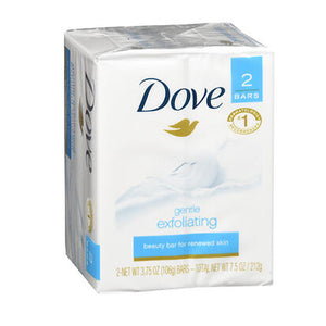 Dove, Dove Gentle Exfoliating Bath Bars, 8 oz