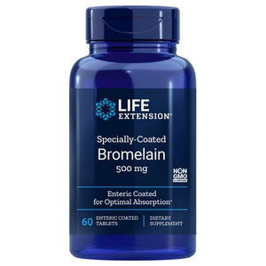 Life Extension, Specially-Coated Bromelain, 500 Mg, 60 Enteric Coated Tablets