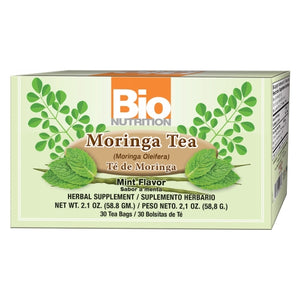 Moringa Tea Mint 30 Bags by Bio Nutrition Inc