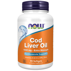 Now Foods, Cod Liver Oil, 1000 mg, 90 SoftGels