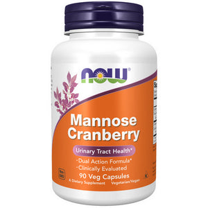 Now Foods, Mannose, 90 Vcaps, Cranberry