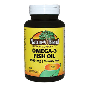 Nature's Blend, Omega-3 Fish Oil, 1000 mg, 90 Softgels
