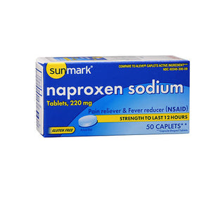 Sunmark, Naproxen Sodium, 220 Mg, 50 Caplets