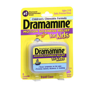 Med Tech Products, Dramamine Motion Sickness Relief for Kids, 8 Tabs