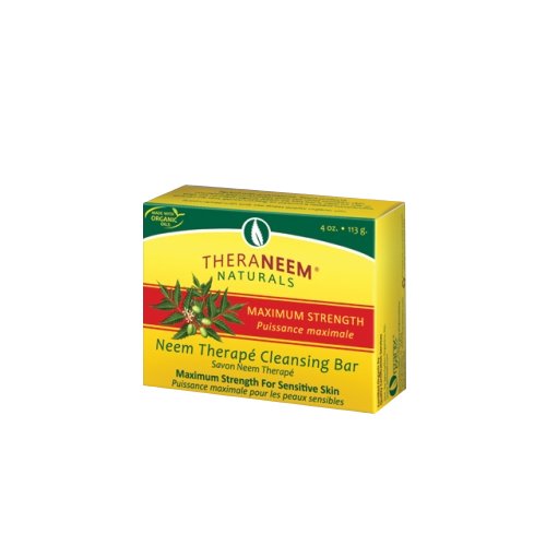 TheraNeem Naturals, Maximum Strength Neem Oil Soap, Fragrance Free 4 oz