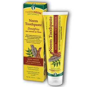 TheraNeem Naturals, Neem Toothpaste Cinnamon, 4.23 Oz