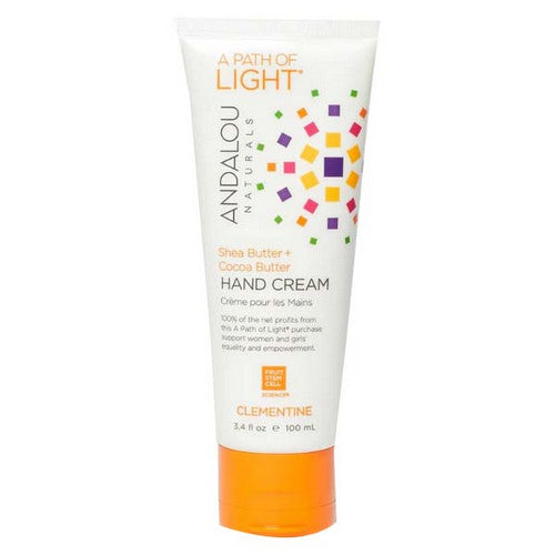 Andalou Naturals, A Path of Light Clementine Hand Cream, 3.4 Oz