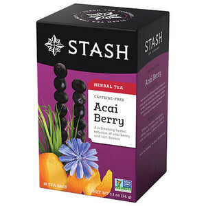 Stash Tea, Acai Berry Tea Caffeine Free, 18 Bags