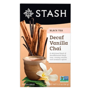 Stash Tea, Vanilla Chai Tea Decaffeinated, 18 Bags