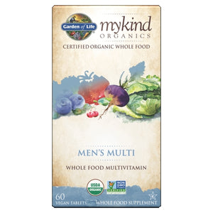 Garden of Life, mykind Organics Mens Multi, 60 Tabs