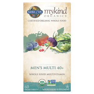 Garden of Life, mykind Organics Mens 40 Plus Multi, 60 Tabs