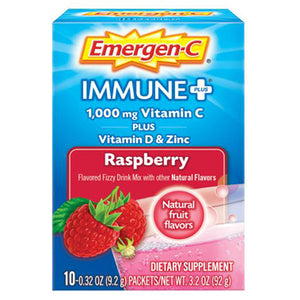 Alacer, Emergen-C Immune +  Raspberry, 10 Count