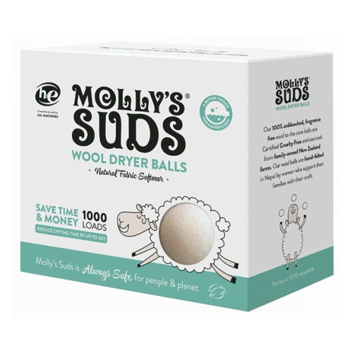 Molly's Suds, Wool Dryer Balls, 0.77 lb (3 Count)