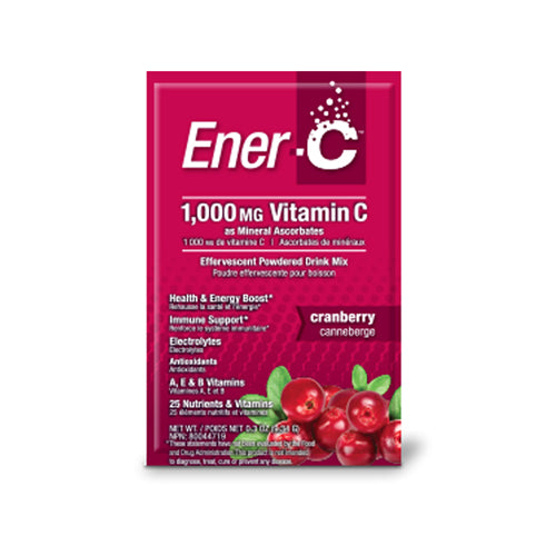 Ener-C, Vitamin C Effervescent Drink Mix, Cranberry 30 Count