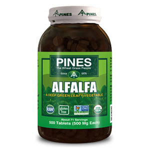 Pines Wheat Grass, Alfalfa, 500 Mg, 500 Tab