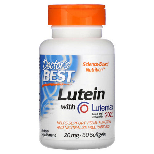 Doctors Best, Lutein with Lutemax, 20 mg, 60 Softgels